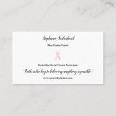 Carte de visite Pastel Glitter Pageant (Dos)