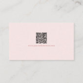 Carte de visite Pastel Glitz Pageant | Code QR (Dos)