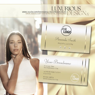 Carte De Visite Pastel Gold Cream Effet Sparkle Diamonds ajouter L