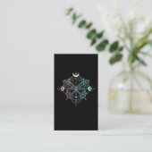 Carte De Visite Pastel Goth Moon Gothic Wicca Crescent Butterfly (Debout devant)