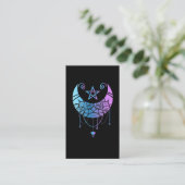 Carte De Visite Pastel Goth Moon Satan Crescent Witchy (Debout devant)