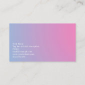 Carte De Visite Pastel Gradient Business Card with Clouds | Custom (Dos)