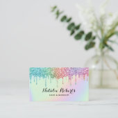 Carte De Visite Pastel Holographic Parties scintillant Drivers Bea (Debout devant)