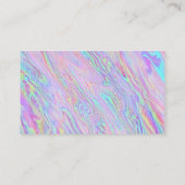 Carte De Visite Pastel Holographique Iridescgraphique | Code QR (Dos)