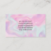Carte De Visite Pastel Liquid Arrière - plan (Dos)