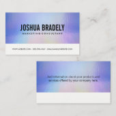 Carte De Visite Pastel Liquify Foil Texture (Devant / Derrière)