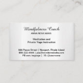 Carte De Visite *~* Pastel Moon Lacey Mandala Foil Floral (Dos)