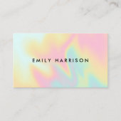 Carte De Visite Pastel Ombre coloré moderne (Devant)