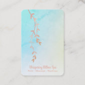 Carte De Visite *~* Pastel Ombre Rose Gold Willow Tree Branch (Devant)