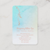 Carte De Visite *~* Pastel Ombre Rose Gold Willow Tree Branch (Dos)