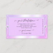 Carte De Visite Pastel Pink Blue Sparkles Diamonds Ajouter logo Or (Dos)