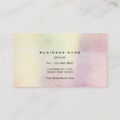 Carte De Visite Pastel Pink Gold Grungy Dandelion Confetti Vip (Dos)