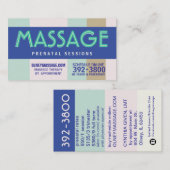 Carte De Visite pastel prénatal du massage 2012 (Devant / Derrière)