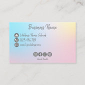 Carte De Visite Pastel Rainbow (Dos)