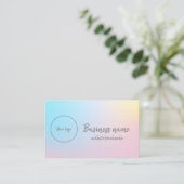 Carte De Visite Pastel Rainbow (Debout devant)