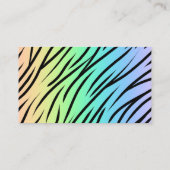 Carte De Visite Pastel Rainbow Tiger Impression personnalisable (Dos)