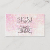 Carte De Visite *~* Pastel REIKI Ivy Typography Grunge Parties sci (Dos)