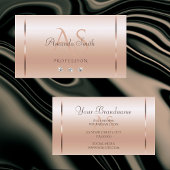 Carte De Visite Pastel Rose Coral Shimmery Bijoux étincelants Init