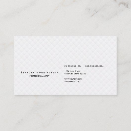 Carte De Visite Pastel Rose Parties scintillant Lashes Extension A (Dos)