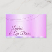 Carte De Visite Pastel rose violet glamoureux Professionnel Simple (Devant)