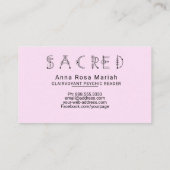 Carte De Visite *~* Pastel SACRED String Lights Psychique Reiki (Dos)