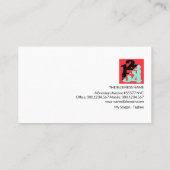 Carte De Visite Pastel Shades Math Symbols Math Tutor (Dos)