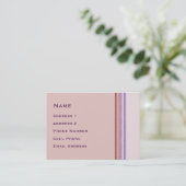 Carte De Visite Pastel Stripes (Debout devant)
