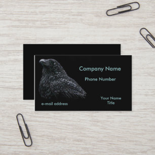 Carte De Visite Pastels de Raven sur le noir