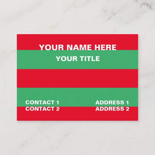 Carte De Visite Pastèque (Dos)