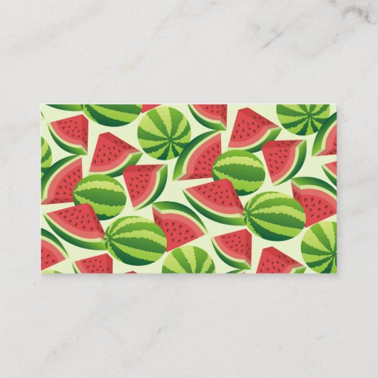 Carte De Visite Pastèque (Dos)