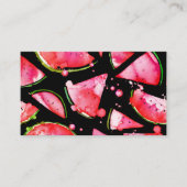 Carte De Visite Pastèque à l'aquarelle 2 (Devant)