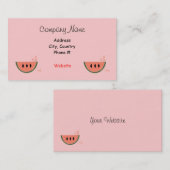 Carte De Visite Pastèque juteuse (Devant / Derrière)