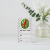 Carte De Visite Pastèque Palestine - Slice (Debout devant)