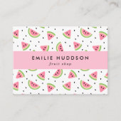 Carte De Visite Pastèque Rose, Graines De Pétanque, Boutique De Fr (Devant)