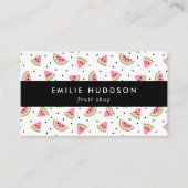 Carte De Visite Pastèque Rose, Graines De Pétanque, Boutique De Fr (Devant)