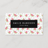 Carte De Visite Pastèque Rose, Graines De Pétanque, Boutique De Fr (Devant)