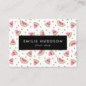 Carte De Visite Pastèque Rose, Graines De Pétanque, Boutique De Fr (Devant)