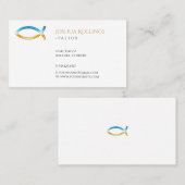 Carte De Visite Pasteur chrétien | Élégant (Devant / Derrière)