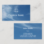 Carte De Visite Pasteur de la Sainte Croix du Ciel Bleu (Devant / Derrière)