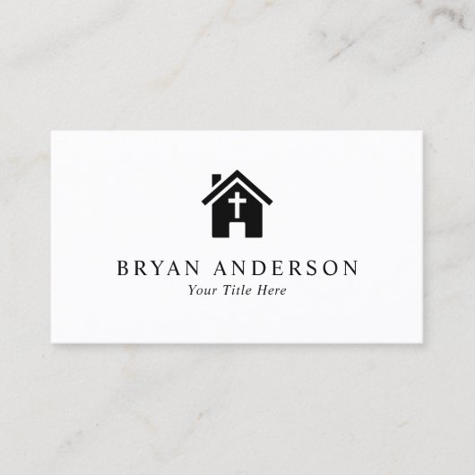 Carte De Visite Pasteur de l'église (Devant)