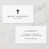 Carte De Visite Pasteur de l'église (Devant / Derrière)