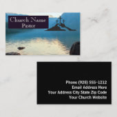 Carte De Visite Pasteur de l'église d'eau de l'île de Trois Croix (Devant / Derrière)