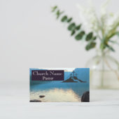 Carte De Visite Pasteur de l'église d'eau de l'île de Trois Croix (Debout devant)