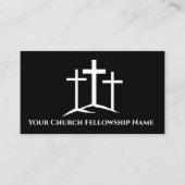 Carte De Visite Pasteur de l'église des trois croix blanches (Devant)