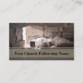 Carte De Visite Pasteur de l'église du lever de soleil blanc de la (Devant)