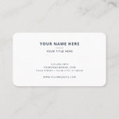 Carte De Visite Pasteur de l'église moderne Croix religieuse Dove (Dos)