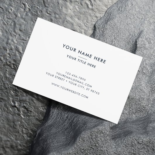 Carte De Visite Pasteur de l'église Moderne Minimal Croix religieu