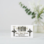 Carte De Visite Pasteur/Église Personnalisé (Debout devant)