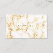 Carte De Visite Pasteur élégant et église de marbre de la Première (Dos)