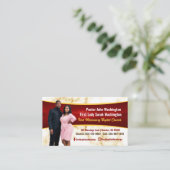 Carte De Visite Pasteur élégant et la première dame de marbre phot (Debout devant)